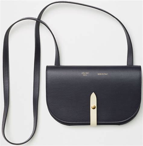 celine clutch on strap black|Celine Leather Leather Strap Clutch .